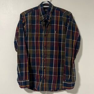 Men’s Ralph Lauren Plaid Button Down Casual/Business Wear Size Large